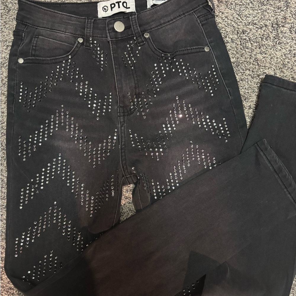 PTCL rhinestone jeans